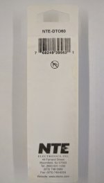 Disc Thermostat 59°F/15°C 15A 125V Open on Rise NTE