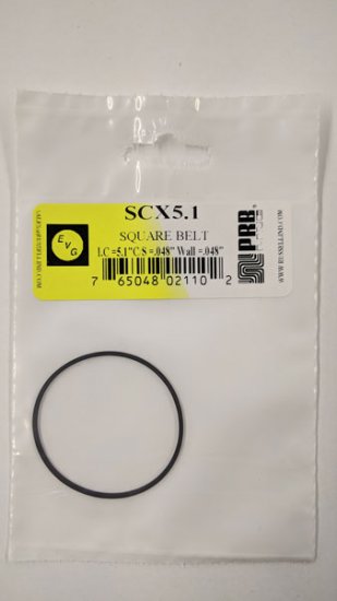 SCX5.1 Square Belt 5.1\" IC, .048\" CS, .048\" Wall Thickness