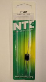 NTE589 Si Rectifier, General Purpose, 400V, 6A, 150NS
