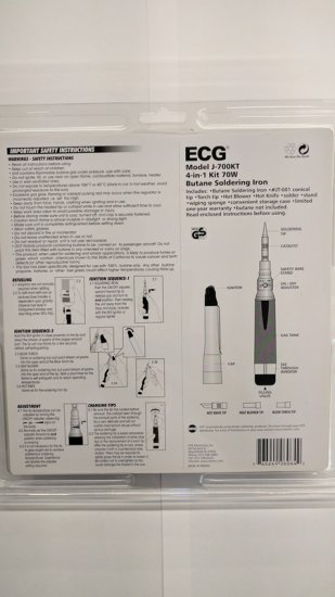 Butane Soldering Kit 410F/25W to 850F/80W Equivalent