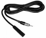8Ft Motorola Plug to Jack RG-58/U 50-Ohm Coax Cable (Black)