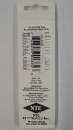 360 Ohm, 1/8W, 2% Metal Film Flameproof Resistor (6Pk)