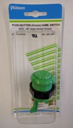 Push Button Arcade Game Switch (Green)