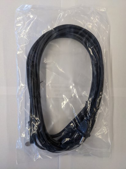 15Ft Black 18AWG D Shape AC Cord Polarized C-7/1-15P