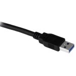 5 ft Black Desktop SuperSpeed USB 3.0 Extension Cable - A/A M/F
