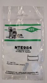 NTE984 IC, TV Video IF System, 16-Lead DIP