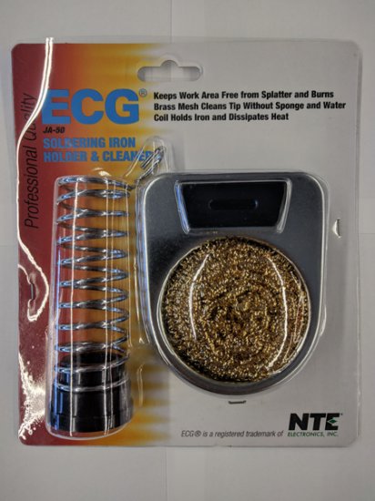 Soldering Iron Holder wBrass Mesh Wire and Heat Dissipative Coil