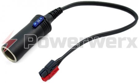 Cigarette Lighter Socket w/15A ATC Fuse and Powerpole Ends