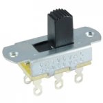 DPDT Slide Switch 0.43" Actuator On-Off Lug 6A 125V