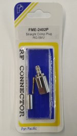 FME Plug 3-Piece Crimp RG-58/U