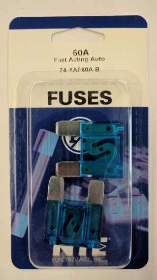 60 Amp Blue Maxi Blade Fuse (APX) 2Pk