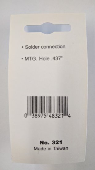 2.1mm/5.5mm Size "M" Coaxial Power Jack Panel Mount