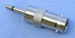 BNC Jack to 1/8" Mono Plug Adapter