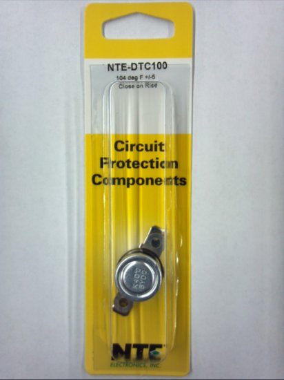 Disc Thermostat 104°F/40°C 15A 125V Close on Rise