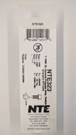 NTE323 T-PNP, Si, AF Power Amp (Compl to NTE324)