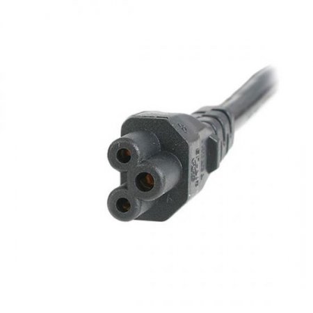 10Ft 18Awg Standard Laptop Power Cord NEMA 5-15P to C5 Mouse Ear