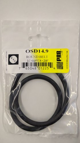OSD14.9 Round Rubber Belt 14.9" IC, .21" Cross Section