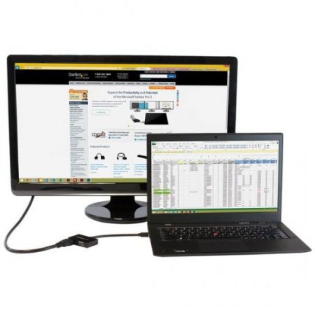 Travel A/V Adapter 2-in-1 Mini DisplayPort to HDMI/VGA Converter