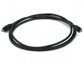 6' Black FireWire iLink DV Cable 4P(400)M-4P(400)M