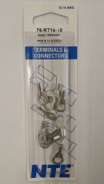 Ring Terminal Non-Insulated 16-14Awg #10 Stud (10Pk)