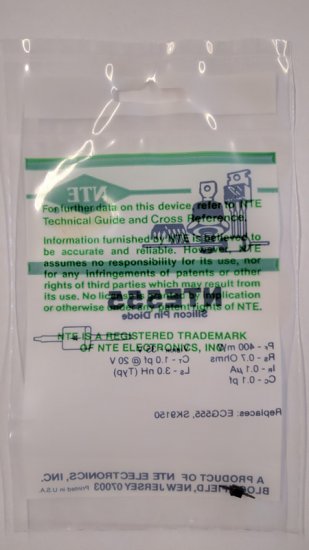 NTE555 Si, Schottky Barrier (Pin) Diode, UHF/VHF Detector