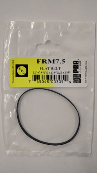 FRM7.5 Flat Rubber Belt 7.5\" IC, .122\" CS, .025\" Wall Thickness