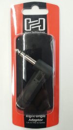 Right-angle Adaptor 1/4in TRS to Same