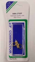 SMA Jack Chassis Mount Solder-On
