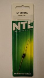 NTE5064A Zener Diode 2.8V 1W, DO-41/DO-15