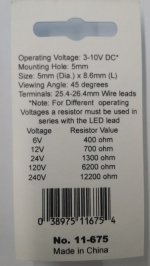 5mm Green Blinking LED (2Pk) Green Diffused Lens