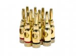 Banana Plugs Open Screw Type (Gold) Red/Black (5Pairs)
