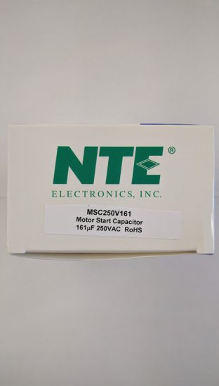 161-193uF 250VAC Motor Start AC Electrolytic Capacitor .25" Q.C.