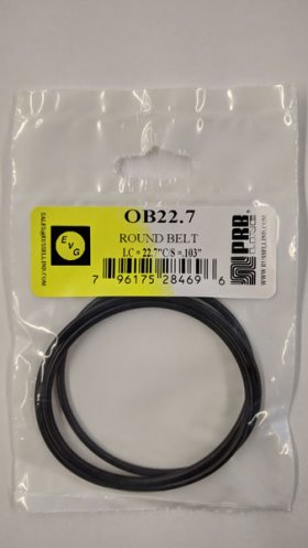 OB22.7 Round Rubber Belt 22.7" IC, .103" Cross Section