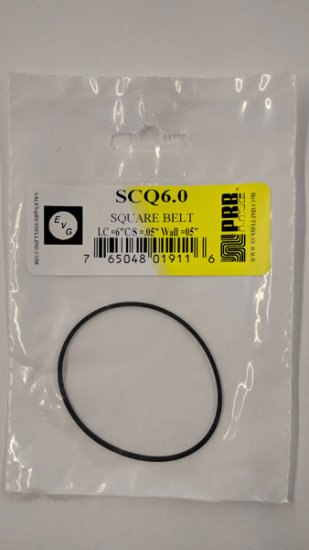 SCQ6.0 Square Belt 6.0\" IC, .05\" CS, .05\" Wall Thickness