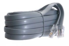 14Ft Silver Data Interconnect Cable (8P8C) For Data Pin1 to Pin1