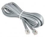 14Ft Silver Data Interconnect Cable (6P4C) For Data Pin1 to Pin1