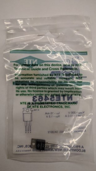 NTE5463 SCR, 200V 10A, TO-220