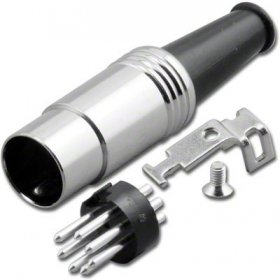 8-Pin Din Plug Metal Shell