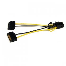 6in SATA Power to 8 Pin PCI Express Video Card Power Cable Adapt