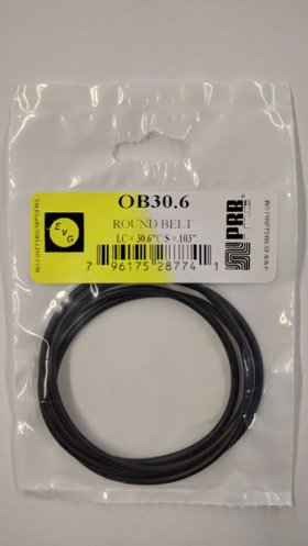 OB30.6 Round Rubber Belt 30.6" IC, .103" Cross Section