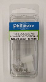 2-Pole 0.156" Center Crimp Type Locking Connecor (2Pk)