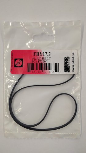 FRY17.2 Flat Rubber Belt 17.2" IC, .147" CS, .04" Wall Thickness