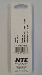 0.1 Amp (100mA) GMA Glass Fuse (5Pk) Fast Acting 5x20mm