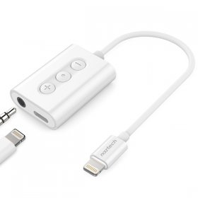 Naztech MFI Lightning to 3.5mm Audio + Charging Adapter