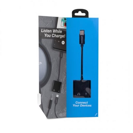 Naztech USB-C & 3.5mm Audio + Charge Adapter