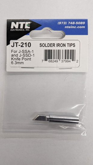 ECG JT-210 Soldering Tip J-SSA-1/J-SSD-1/2/3. Knife 6.3mm