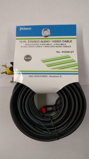 12Ft Composite A/V Cable