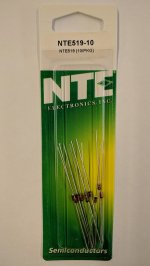 NTE519-10 Silicon Rectifier Diode Ultra Fast Switch (10Pk)