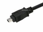 6' Black FireWire iLink DV Cable 4P(400)M-4P(400)M