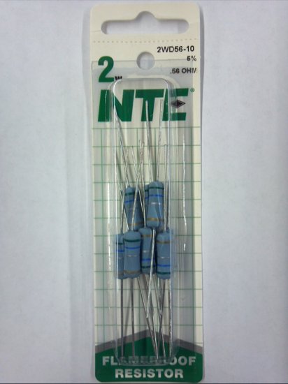 0.56 Ohm 2 Watt Metal Oxide Film Resistor (10Pk) 5% Tolerance